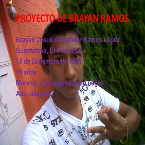 Proyecto de brayan ramos. | PPSX