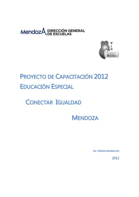 Proyecto de capacitación 2012 e evs2