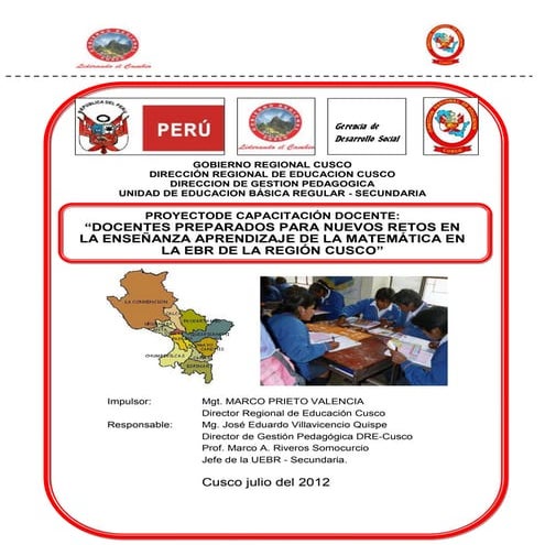 Proyecto de capacitación a docentes de matemáticas final corregido