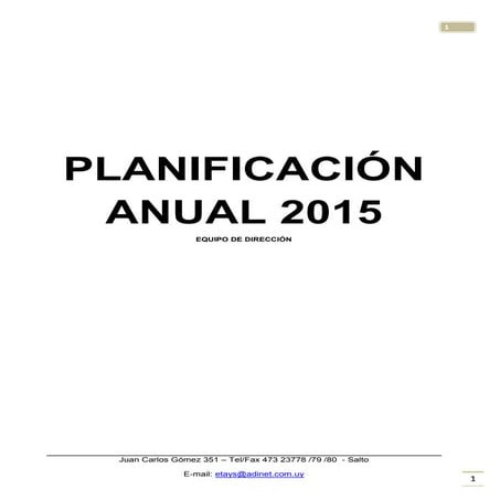 Proyecto de centro 2015