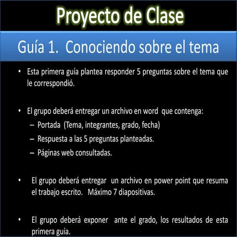 Proyecto De Clase Slideshare Proyecto De Aula | PPT