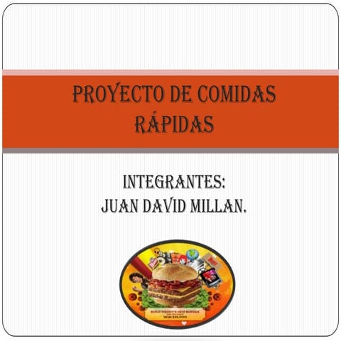 Proyecto de comidas