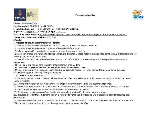 Proyecto de español