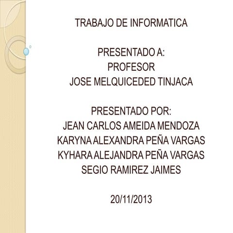 Proyecto de informatica | PPTX