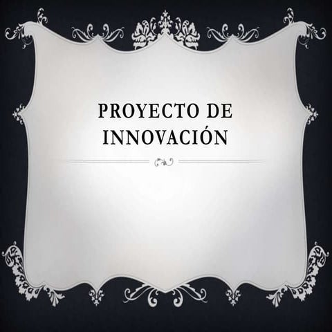 Proyecto de innovacion