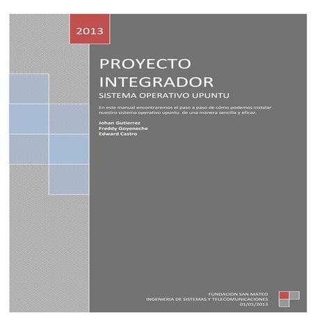 Proyecto de instalacion ubuntu