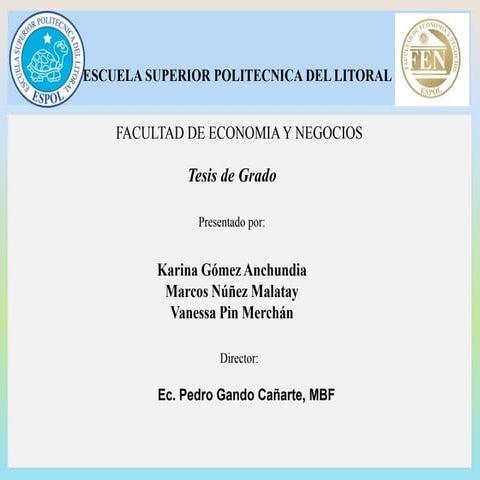 proyecto de inversion de la creacion de un complejo turistico en Villamil Pla...