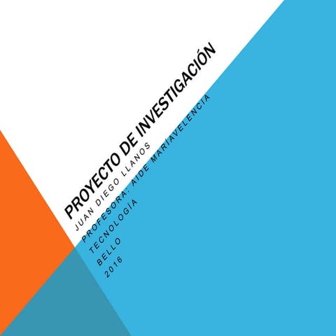 Proyecto de investigación