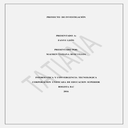 Proyecto de investigación final