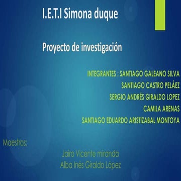 Proyecto de investigacion