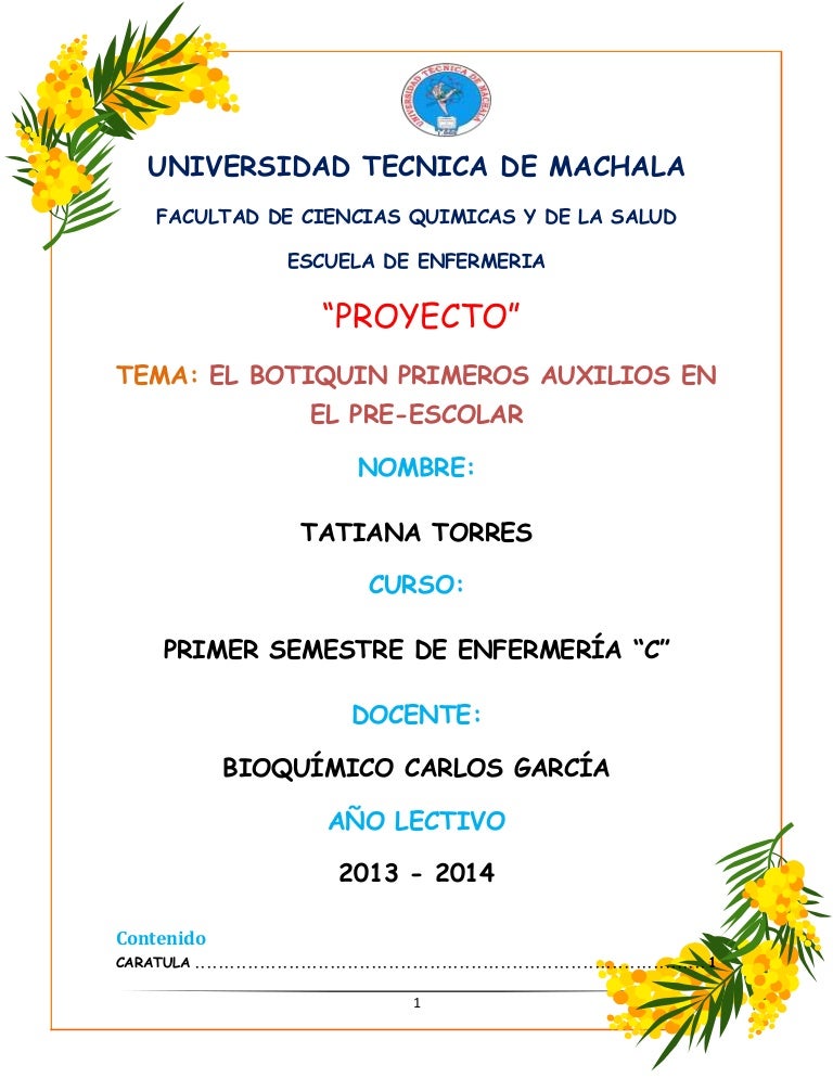 Proyecto del botiquin