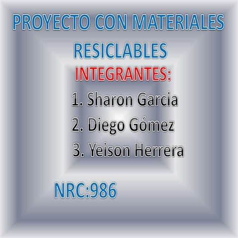 Proyecto del medio ambiente