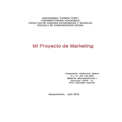 Proyecto de marketing
