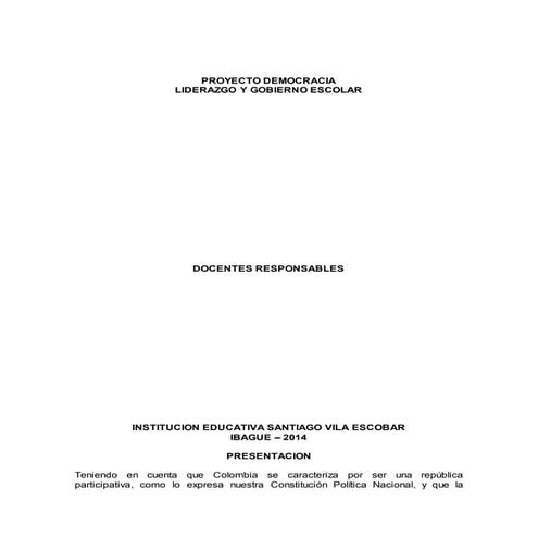 PROYECTO DEMOCRACIA - GOBIERNO ESCOLAR2014.docx