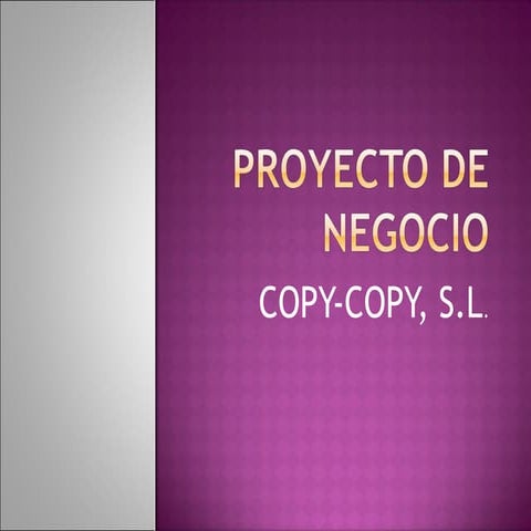 Proyecto de negocio