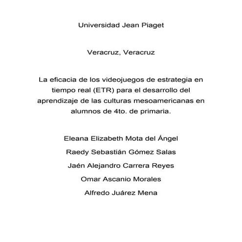 Propuesta del Proyecto de Nuevas Tecnologías en la Educación