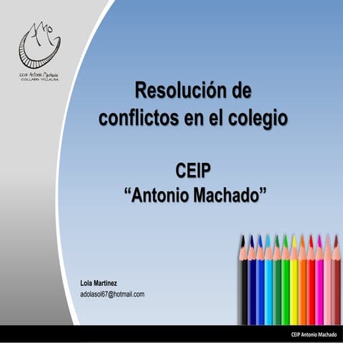 Proyecto de resolucion de conflictos en el aula curso 2017 2018 esp