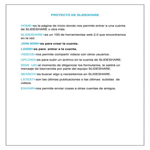 Proyecto de slideshare