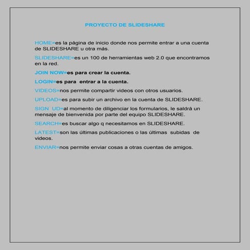 Proyecto de slideshare