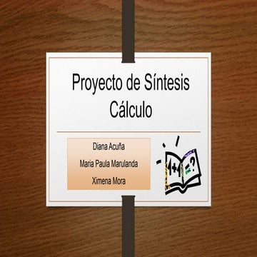 Proyecto de síntesis cálculo Summerhill School OnceA 012529