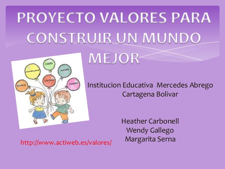 Proyecto de valores