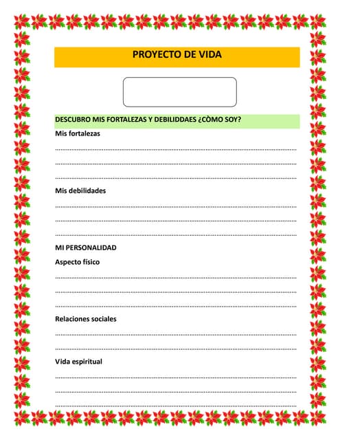 Proyecto de  vida