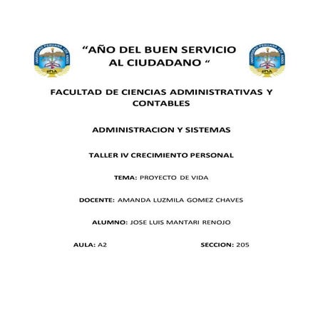 Proyecto de vida