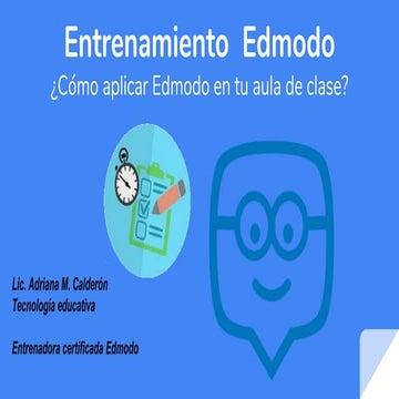 Proyecto capacitación A Calderon con Edmodo