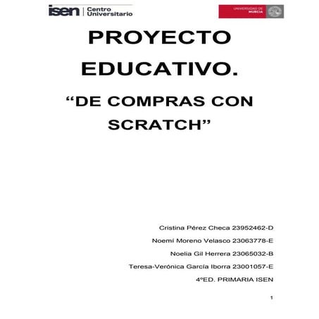 Proyecto educativo  con scratch.
