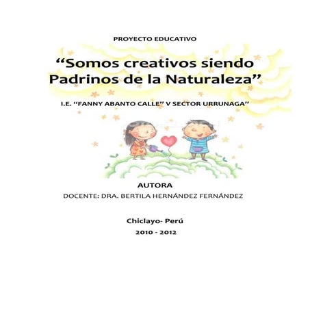 Proyecto educativo  octubre 2010