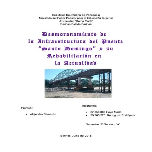 Proyecto el puente santo domingo 