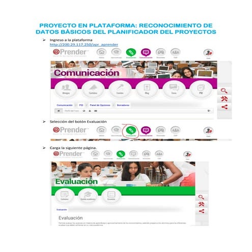 Proyecto en plataforma