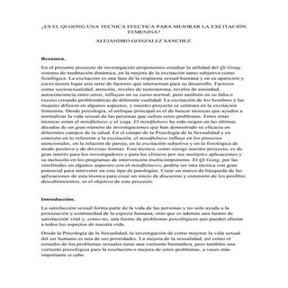 Proyecto excitación y qi gong