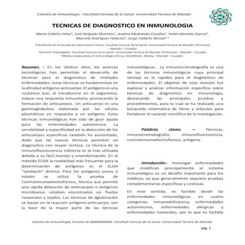 Metodos inmunologicos | PPT