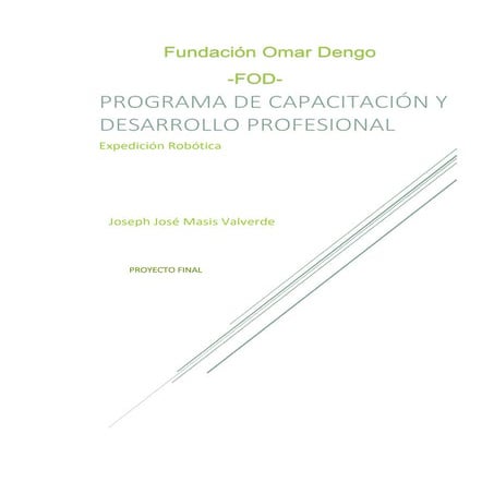 Proyecto Final  Robotica