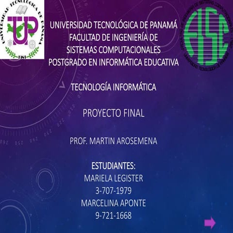 Proyecto Final Tecnología Informática | PPTX