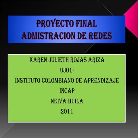 Proyecto final admistracion de redes