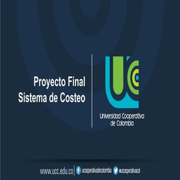 8. Proyecto final curso Sistema de Costeo