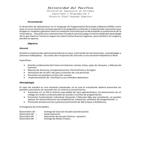 Proyecto final de semestre