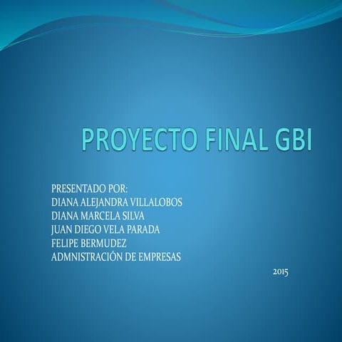 Proyecto final gbi