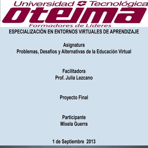 Proyecto final mixela