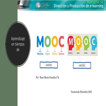 CMOOc y xMOOc | PPTX