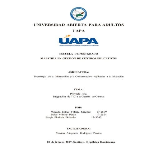 Proyecto final sergia