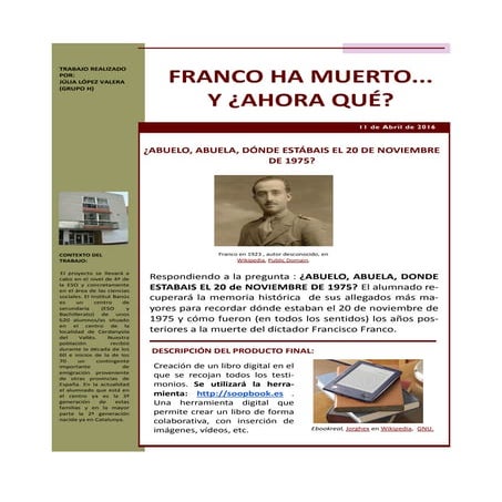 Proyecto  franco ha muerto