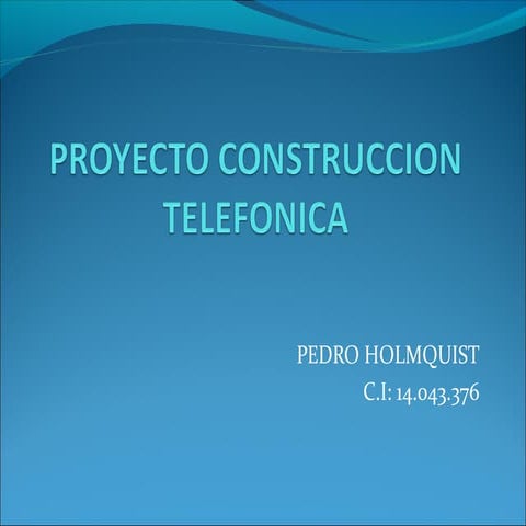 Proyecto holmquist