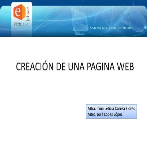 Creación de página web