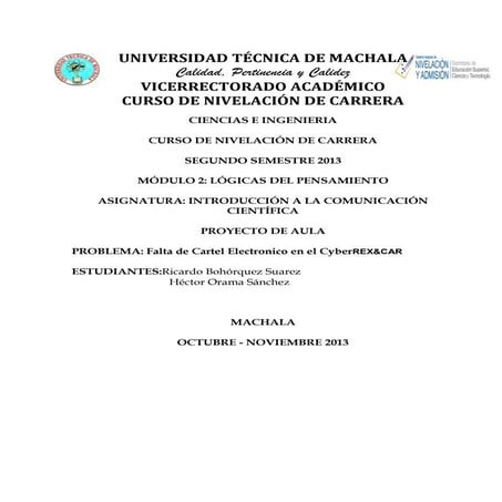 Proyecto icc letrero