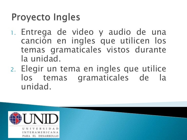 Proyecto Ingles