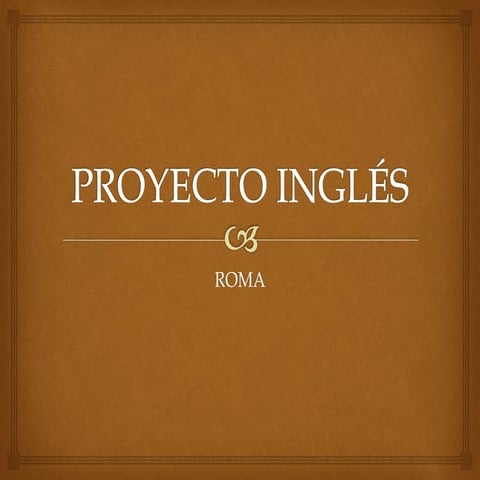 Proyecto inglés