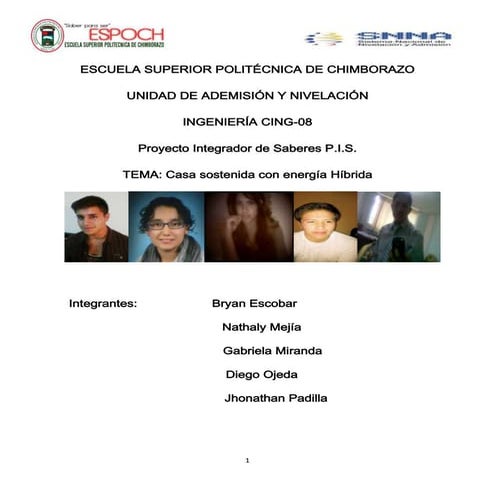 Proyecto integrador de saberes